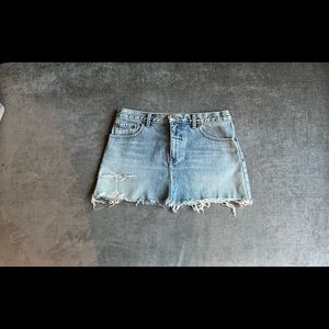Distressed Vintage Marc Jacobs Denim Mini-Skirt